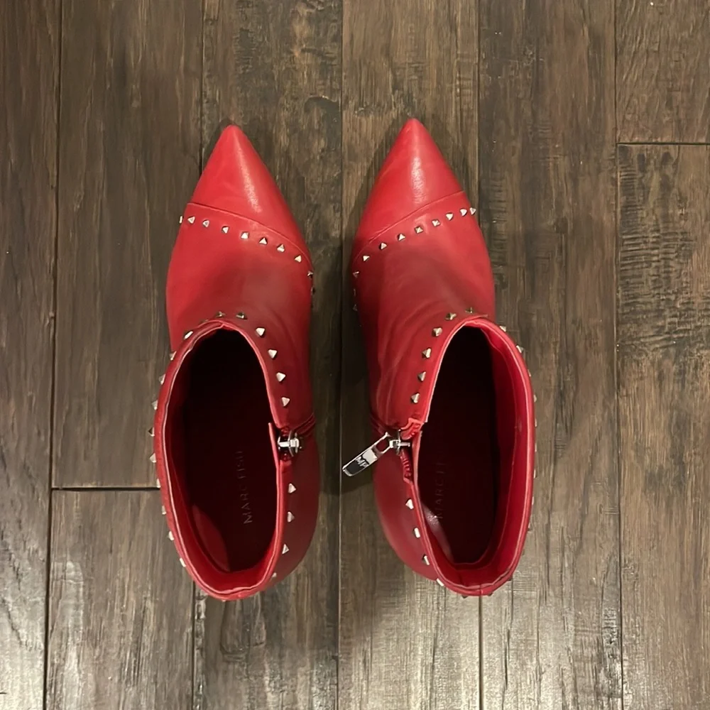 Marc Fisher Rica Dark Red Leather - Picture 4 of 5